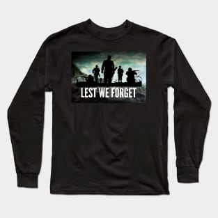 lest we forget - british army - armistice day Long Sleeve T-Shirt